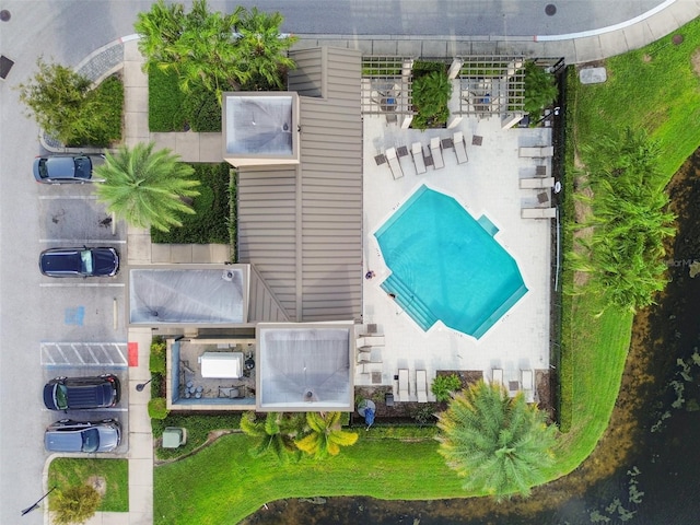6745 Citrus Creek Ln, Tampa, FL 33625 - drone / aerial view of a pool
