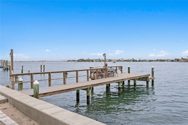 7060 S Shore Dr S, South Pasadena, FL 33707 - dock featuring a water view