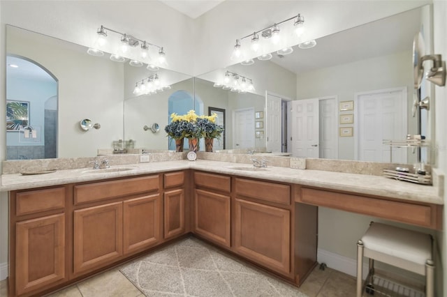 1116 Hillandale Reserve Dr, Tampa, FL 33613 - full bathroom with tile patterned flooring and double vanity
