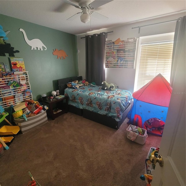 10850 Lake Saint Charles Blvd, Riverview, FL 33578 - bedroom featuring carpet floors and a ceiling fan