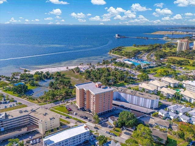 drone / aerial view of a nearby body of water