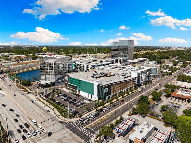 view of urban area with a major roadway