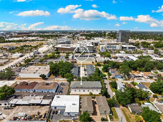 aerial view of property's location