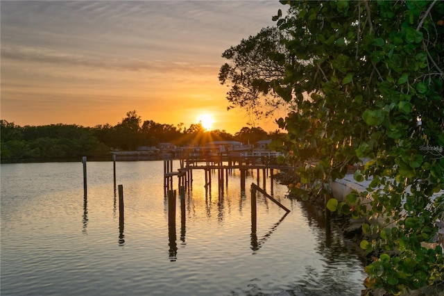 218 Colony Point Rd S, Saint Petersburg, FL 33705 - water view with a boat dock
