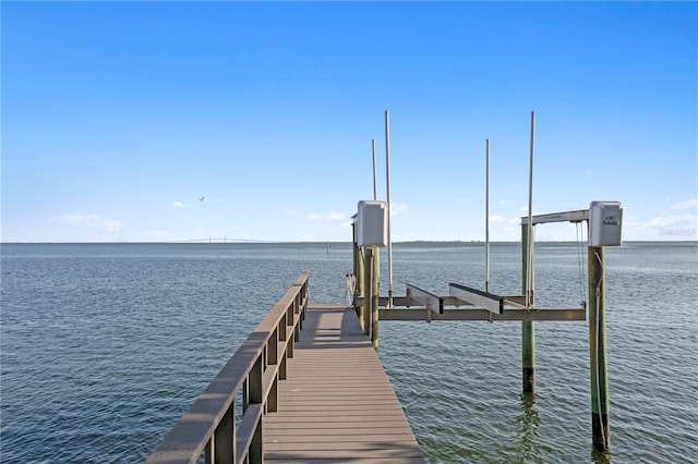218 Colony Point Rd S, Saint Petersburg, FL 33705 - dock with boat lift and a water view