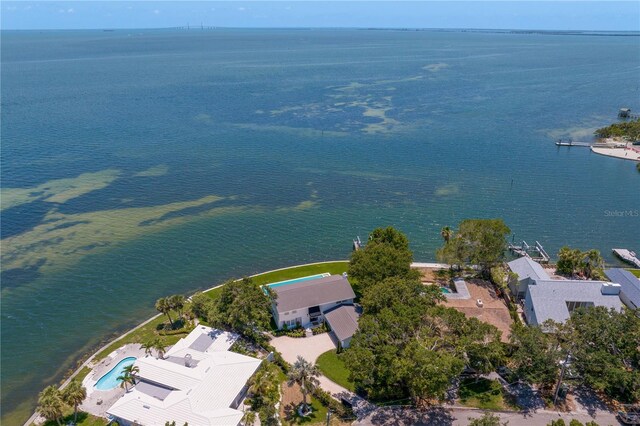 218 Colony Point Rd S, Saint Petersburg, FL 33705 - aerial view of property and surrounding area with a large body of water