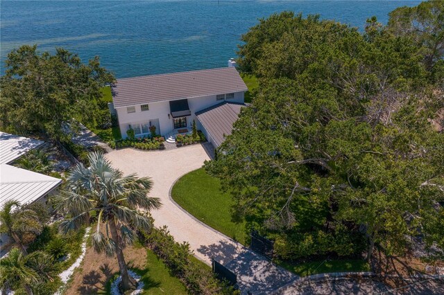 218 Colony Point Rd S, Saint Petersburg, FL 33705 - view from above of property with a large body of water
