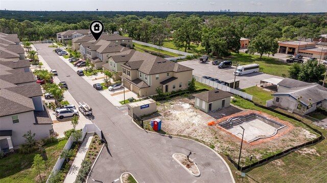 6542 95th Pl N, Pinellas Park, FL 33782 - aerial view of residential area with a heavily wooded area