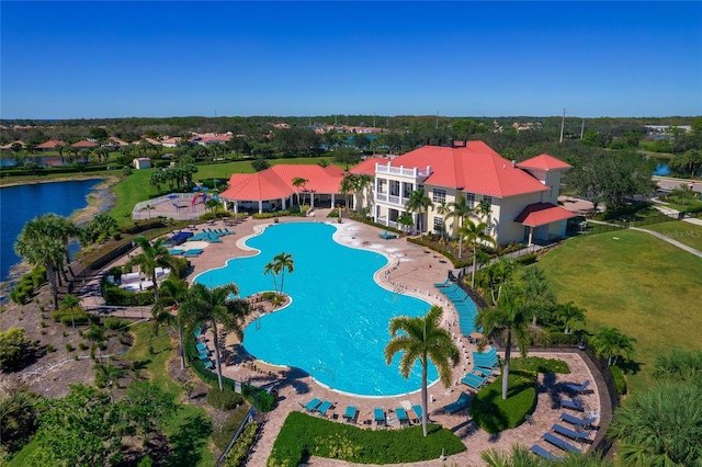16117 Rosemallow Ln, Alva, FL 33920 - view of pool featuring a water view