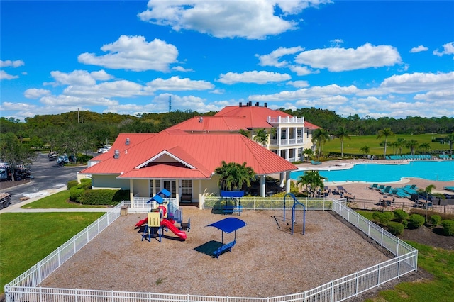 16117 Rosemallow Ln, Alva, FL 33920 - community jungle gym featuring fence