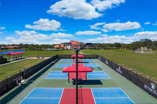 16117 Rosemallow Ln, Alva, FL 33920 - view of sport court with a tennis court
