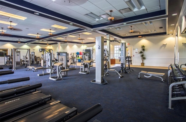 16117 Rosemallow Ln, Alva, FL 33920 - exercise room featuring baseboards