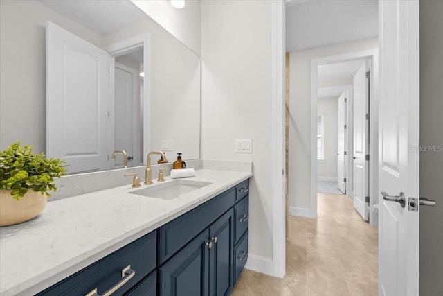 33750 Ocean Spray Ln, Wesley Chapel, FL 33543 - bathroom with vanity and baseboards