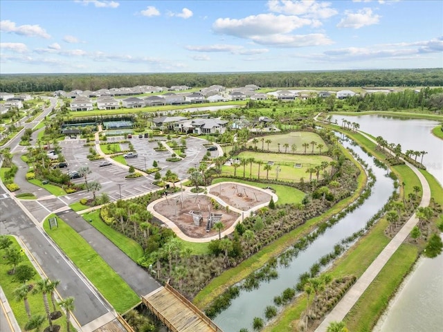 33750 Ocean Spray Ln, Wesley Chapel, FL 33543 - aerial view of residential area with a nearby body of water