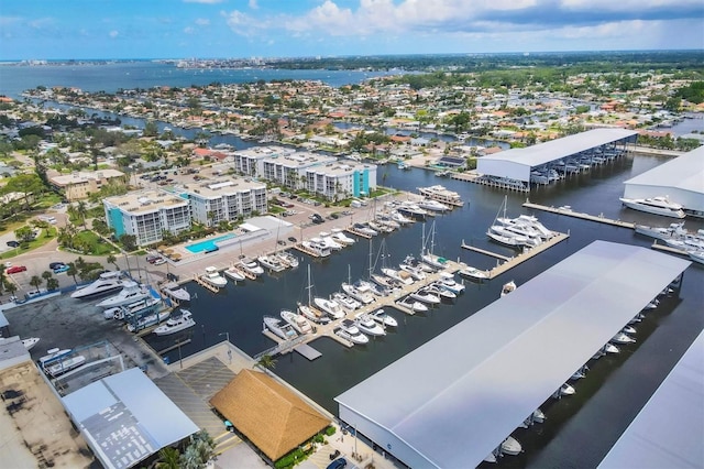 4904 38th Way S Unit 514, Saint Petersburg, FL 33711 - bird's eye view of numerous boat docks and a nearby body of water