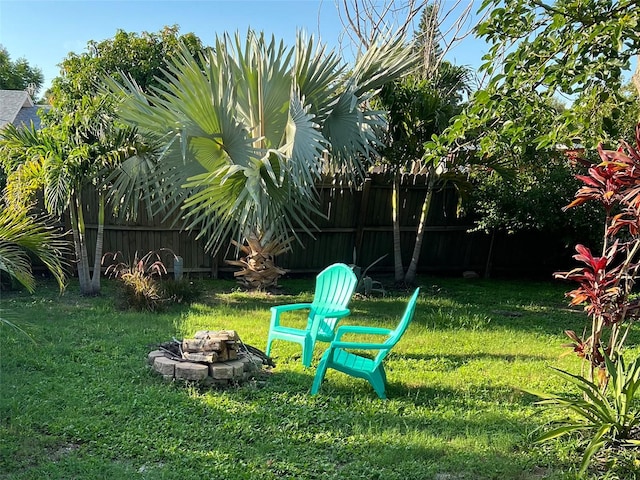 3305 10th Ave N, Saint Petersburg, FL 33713 - view of yard with a fire pit