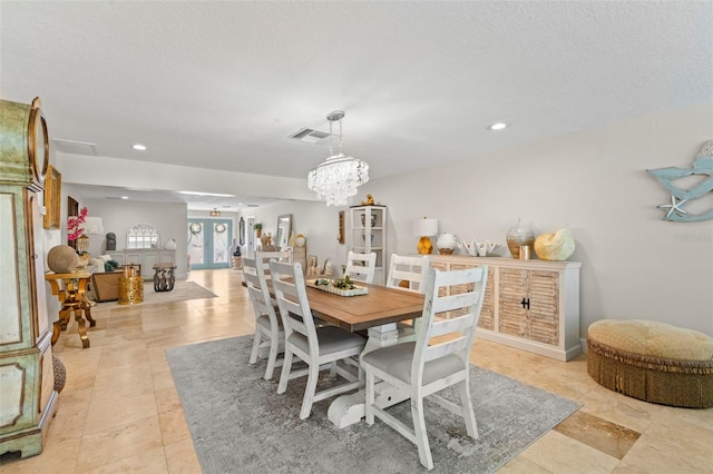 106 Midway Is, Clearwater Beach, FL 33767 - dining room with recessed lighting and a chandelier