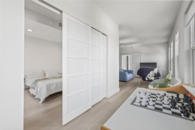 205 5th Ave N Unit 501, Saint Petersburg, FL 33701 - hallway with light wood finished floors and recessed lighting