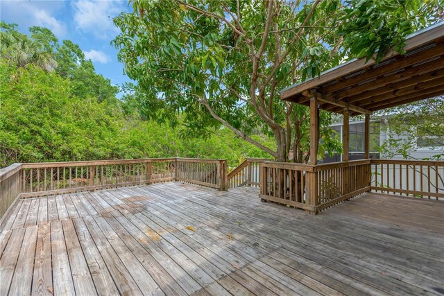 7208 S Juanita St, Tampa, FL 33616 - view of wooden deck