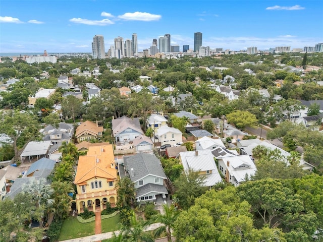221 13th Ave NE, Saint Petersburg, FL 33701 - aerial view of residential area featuring a skyline view