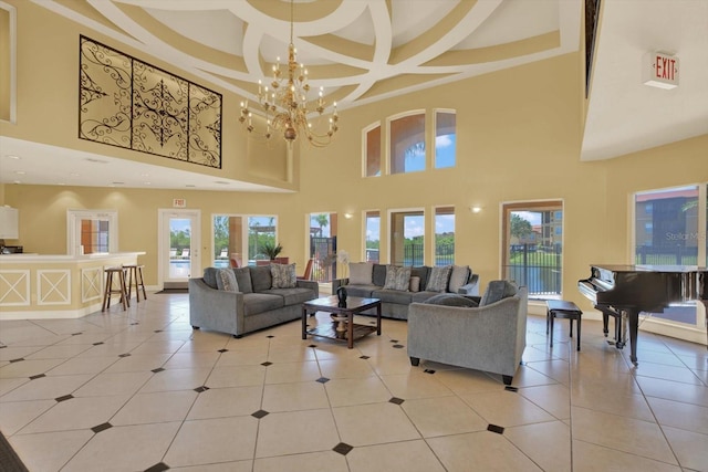 4333 Bayside Village Dr Unit 110, Tampa, FL 33615 - common area featuring a towering ceiling, coffered ceiling, and beamed ceiling