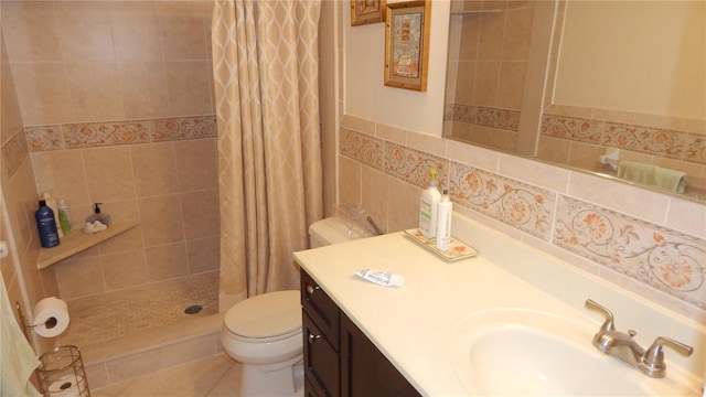 4744 Azalea Dr Unit 203B, New Port Richey, FL 34652 - full bathroom featuring a shower stall, toilet, and vanity