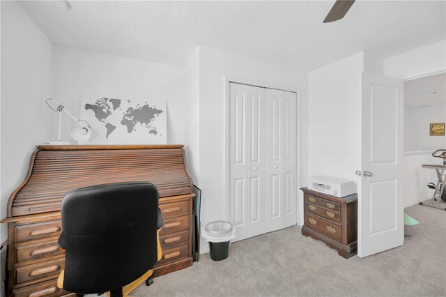 842 Tennyson Mill Cir, Tampa, FL 33619 - carpeted office space featuring a ceiling fan