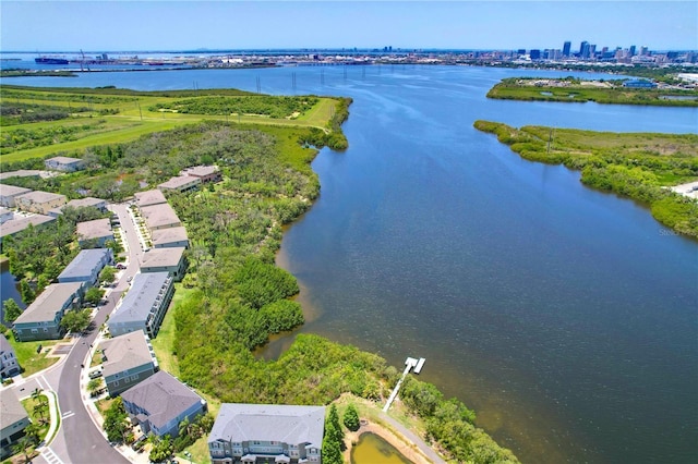 842 Tennyson Mill Cir, Tampa, FL 33619 - drone / aerial view of a nearby body of water and a notable bridge