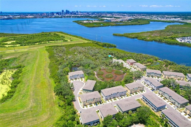 842 Tennyson Mill Cir, Tampa, FL 33619 - bird's eye view of a large body of water