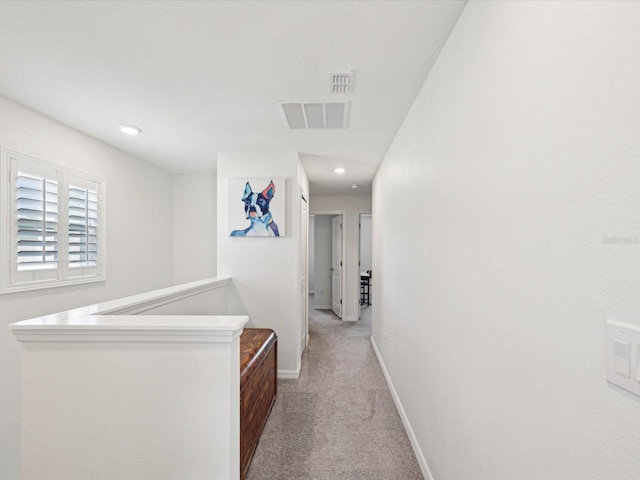 17729 Nectar Flume Dr, Land O Lakes, FL 34638 - hall with carpet floors, baseboards, and recessed lighting