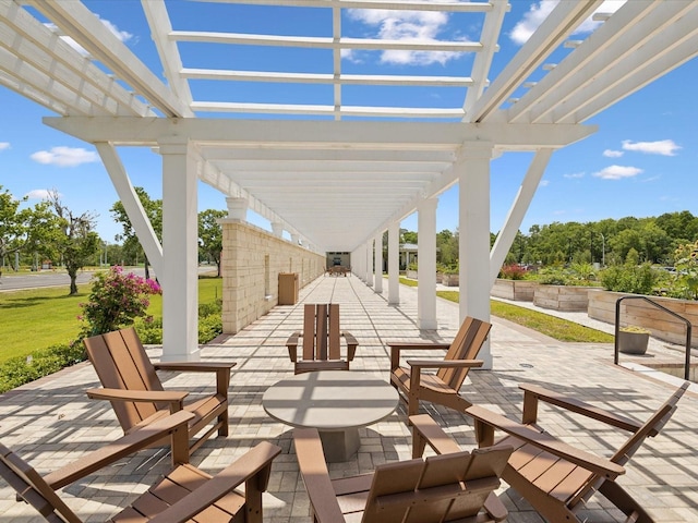 17729 Nectar Flume Dr, Land O Lakes, FL 34638 - view of patio featuring a pergola