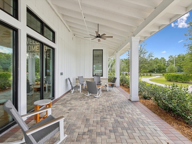 17729 Nectar Flume Dr, Land O Lakes, FL 34638 - view of patio featuring ceiling fan