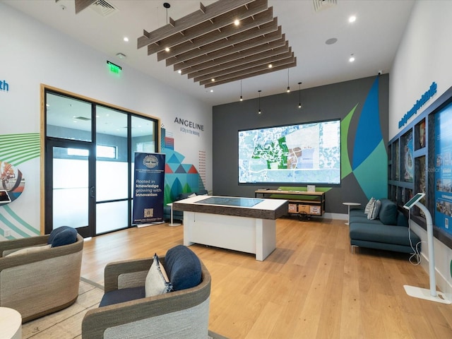 17729 Nectar Flume Dr, Land O Lakes, FL 34638 - office space featuring light wood-style flooring