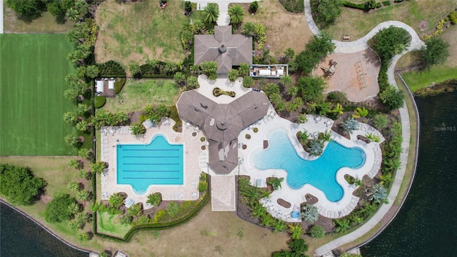 9931 Victory Gallop Loop, Ruskin, FL 33573 - bird's eye view of a pool area