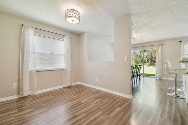 4528 Winding River Way, Land O Lakes, FL 34639 - spare room featuring wood finished floors, baseboards, and a textured ceiling