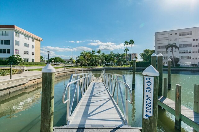 2960 59th St S Unit 614, Gulfport, FL 33707 - dock featuring a water view