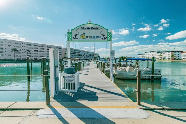 2960 59th St S Unit 614, Gulfport, FL 33707 - dock featuring a water view