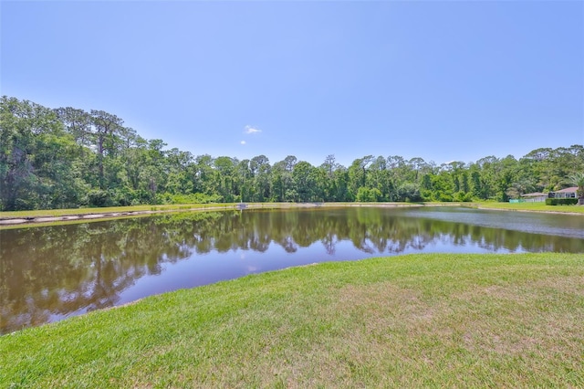 14502 Pond Cypress Way, Tampa, FL 33626 - water view featuring a heavily wooded area