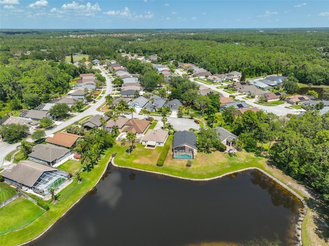 14502 Pond Cypress Way, Tampa, FL 33626 - view of property location featuring a forest, nearby suburban area, and a large body of water