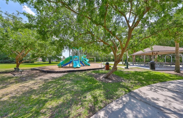 14502 Pond Cypress Way, Tampa, FL 33626 - community play area featuring a gazebo and a yard