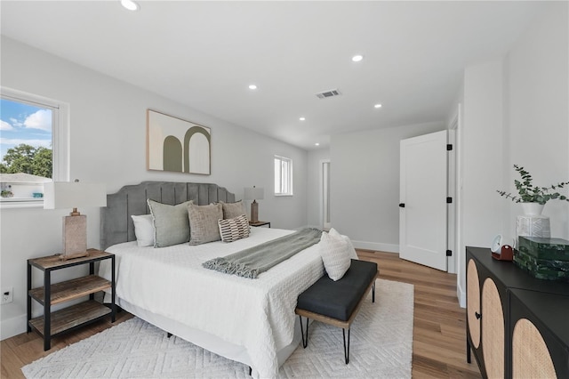 2815 Golfview Dr, Melbourne, FL 32901 - bedroom with light wood finished floors, recessed lighting, and baseboards