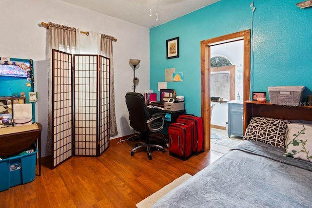 office featuring wood finished floors