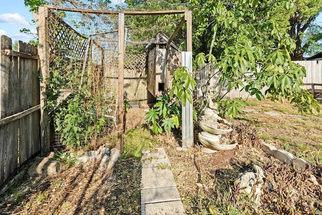 view of fenced backyard