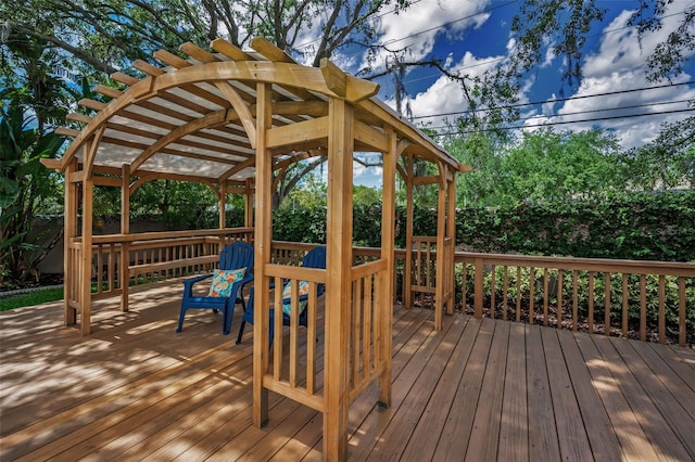3002 Savannah Oaks Cir, Tarpon Springs, FL 34688 - wooden terrace with a pergola