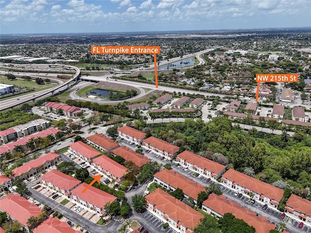 21115 NW 14th Pl Unit 2, Miami, FL 33169 - drone / aerial view of a large body of water