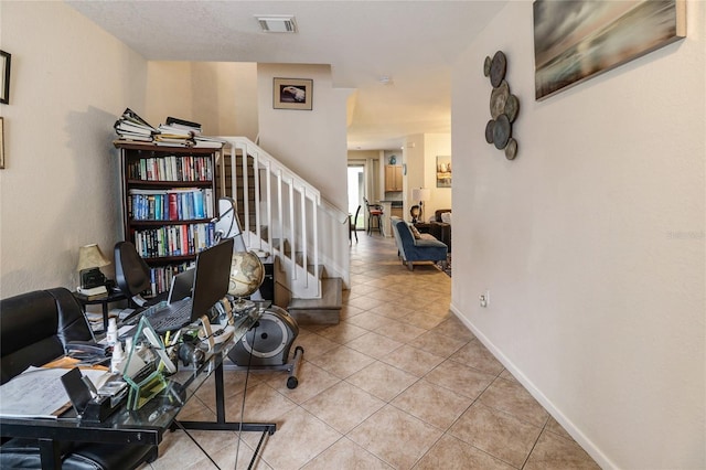 21115 NW 14th Pl Unit 2, Miami, FL 33169 - office area featuring light tile patterned flooring and baseboards