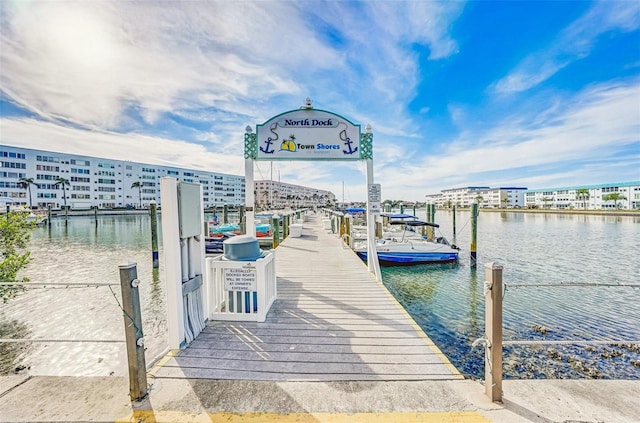6020 S Shore Blvd Unit 709, Gulfport, FL 33707 - dock area featuring a water view