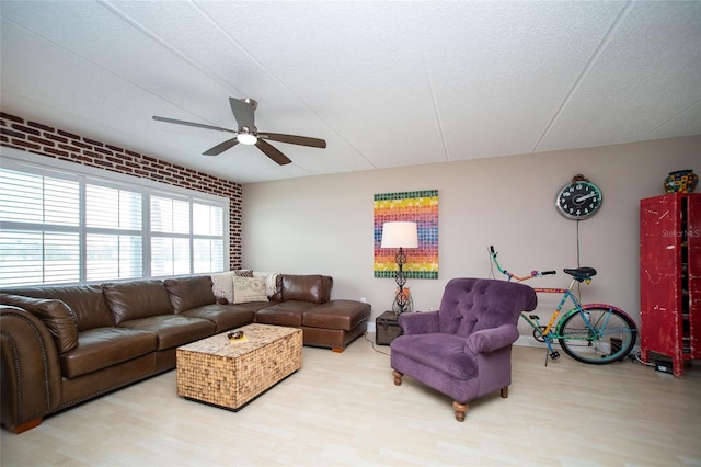 12300 Park Blvd Unit 222, Seminole, FL 33772 - living area with wood finished floors and ceiling fan