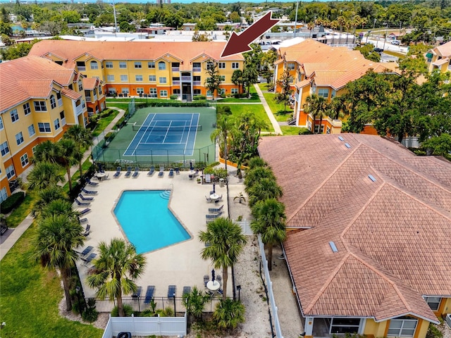 10764 70th Ave Unit 5302, Seminole, FL 33772 - aerial view of a pool