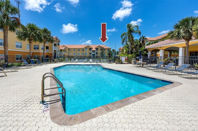 10764 70th Ave Unit 5302, Seminole, FL 33772 - community pool featuring a patio area and a residential view